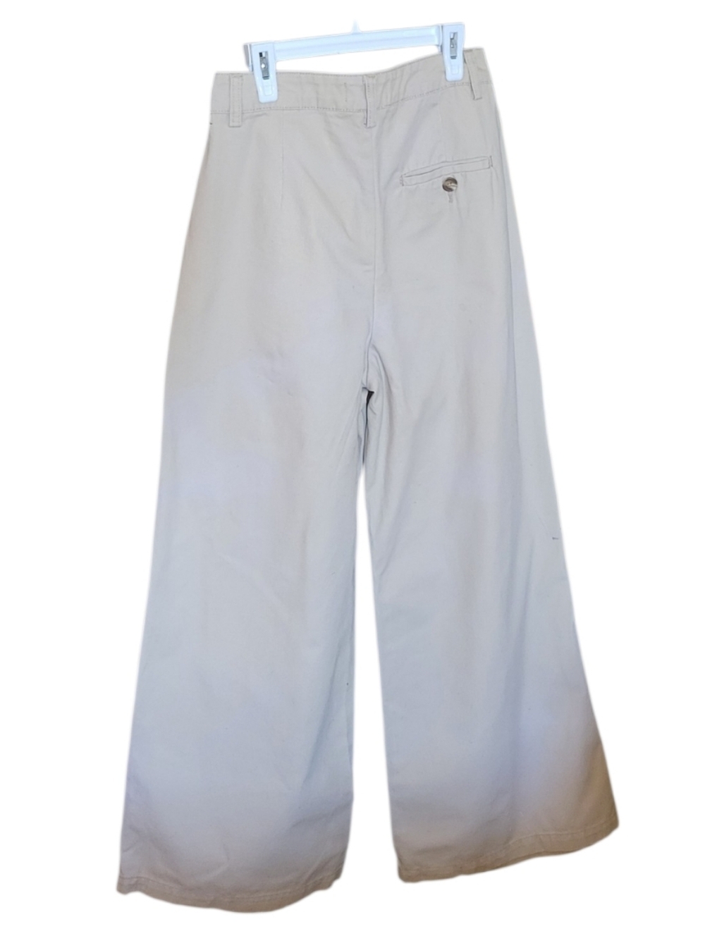 By Together Neutral Pleated Wide-Leg Chinos - Picture 5 of 6